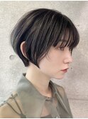 [SORA見藤] 丸みショートボブ 顔まわりレイヤー 