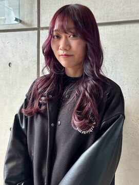 エトレ(etore) バイオレットブラウン/レイヤーカット/顔まわりカット