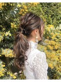 ロケーション撮影　ポニーテールstyle【福島/ヘアセット】