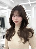 韓国スタイル/ナチュラルくびれヘア_くびれ巻き_レイヤーカット