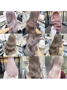 Hardy 天神　ケアブリーチ/ブリーチなしダブルカラー/ハイトーン【ハーディ】の写真/ブリーチなしの透明感から上品なハイトーンまで◎独自の配合で、色落ちまでずっと可愛いが続く♪