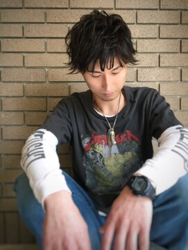 ハローズ(HELLOWS) イケダン！！外ハネパーマ風スタイル！！