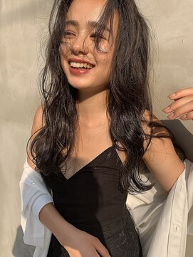 ソルトウォーター(SALT WATER) SUSAKI外国人風センターパートグレージュロブ