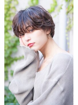 オースティン 門前仲町(AUSTIN) 大人かわいい前髪セシルカットココアブラウンフリンジウェーブ