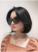 [aRietta水口]綱紅BOB/黒髪ボブ/ツヤ髪/ワンカール/ころんとボブ