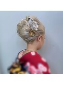 成人式ヘアセット、和装ヘアセット