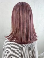 アルバム 銀座(ALBUM GINZA)&nbsp;ピンクグレージュ_外ハネボブセクションカラー_ba383361