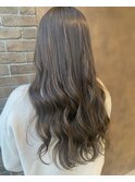 ブリーチ無しグレーヘアー