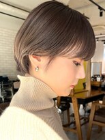 ガーデン オオタカノモリ(garden otakanomori)&nbsp;大人可愛い小顔丸みショート×透明感グレージュカラー