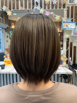 リーフ(Leaf) 前髪/マチルダボブ/ピンクベージュ/インナーグレージュ/武蔵浦和