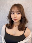 トリートメント ブリーチなしダブルカラー 前髪縮毛矯正 