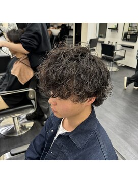 メンズサロンドットリアン(dot. lien) 波巻きパーマ×ウルフ