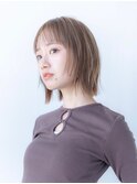 レイヤーボブハッシュカットイメチェンワイドバング小顔