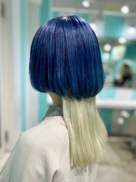 マティーナ ヘアー 池袋(Matina hair) 【クラゲヘア×ブルー×ホワイト】20代30代40代50代