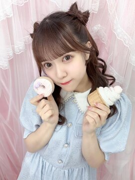 リルミー(Lilme) 透色ドロップ佐倉なぎちゃん＊立体リボンハーフツイン＊まゆ