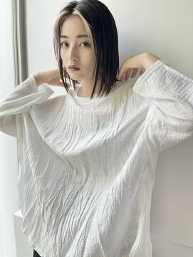 ゲーム バイ アランスミシー 横浜(GAME by Alan Smithee) フェイスフレーミング/ミルクティーベージュ/ボブ