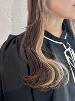 ミーム 原宿 表参道(meme)&nbsp;”インナーカラーベージュ×レイヤーカット