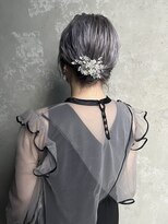 【ハイトーンヘアアレンジ】韓国風巻き/学割U24/ヘアセット/韓国