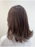 ミディアムロング美髪ヘア顔周りレイヤー☆