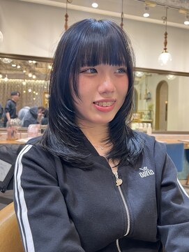 ロンドアベニール 北千住(Lond avenir) 髪質改善縮毛矯正レイヤーカット顔周り前髪韓国ミニウルフ/池袋