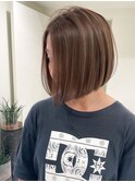 大人可愛い30代40代50代前下がりボブ/福岡天神