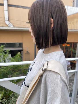 ミント(mint) ストレートボブ×アッシュグレージュ！Before→After