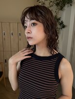 トリッカ 銀座(tricca)&nbsp;ミディアムパーマ/ウェーブパーマ/ブラウンカラー