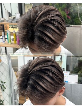 ステラ(STELLA) センターパート/メンズバレイヤージュ/メンズデザインカラー