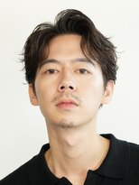 テン 心斎橋(tenn.)&nbsp;難波センターパートニュアンスパーマフェザーショート緩め色気