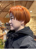 【個性が光る】オレンジカラー※エフェクトブリーチ使用