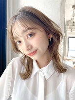 レア 表参道(L'ea)&nbsp;髪クラゲヘアーオリーブグレー 小顔ココアベージュ