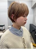 別府ショートボブ顔まわりレイヤーカット髪質改善カラー30代