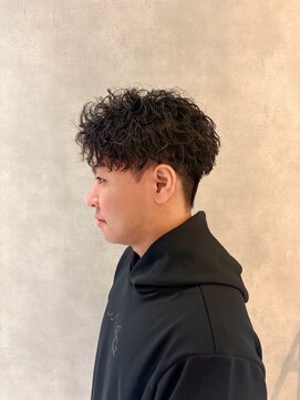 メンズサロン ルーブ 新潟(メンズサロンLOOB) 刈り上げセンターパートツイストスパイラルパーマツーブロック