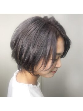 アンジェリカ 鹿児島中央タワー店(ANGELICA) ナチュラルハンサムショート×ラベンダーグレージュ