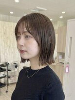 シュガー 仙台宮城野区(&Sugar)&nbsp;前髪が可愛い切りっぱなしボブ外ハネ韓国風