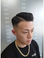 ワンワンオー バーバーショップ コンチネンタル(@110 BARBER SHOP continental) サイドパート・スキンハイフェード