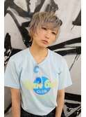 ラフショート~ダブルカラー 青メッシュ~/ウルフマッシュ