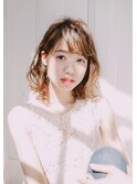 ふんわりパーマ×外国人風アッシュ 鶴川 美容室 ウイングス