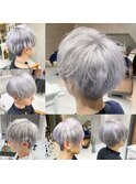 10代/20代/30代/40代　メンズヘアブリーチデザインカラー