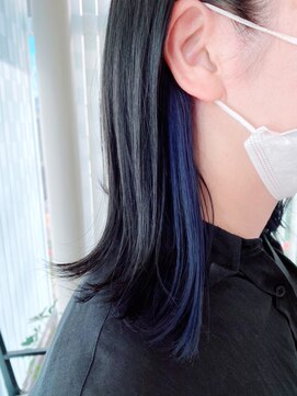 アメイジングヘアー 美沢店(AMAZING HAIR) 【AMAZING HAIR 美沢店/溝手】blue earring color