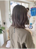 前髪あり外ハネくびれミディアムヘア30代40代梅ヶ丘美容室