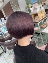 小顔補正立体ラベンダーブラウン