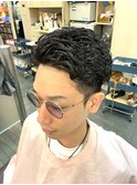 ランダムリバースパーマツーブロック