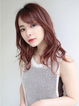 ブゾン(buZon) 【buZonブゾン】ミックスウェーブ×ピンクブラウン