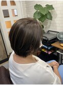 タイトショートオレンジブラウン_セクションカラー_207
