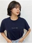 名東区　ボブ　カット　透明感　カラー　韓国　ミディアム