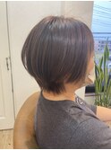 白髪ボカシマロンベージュ