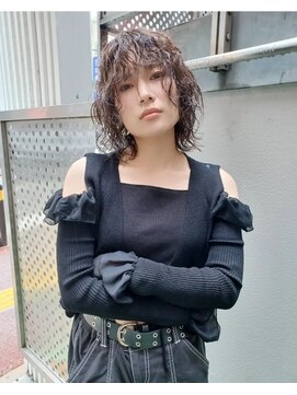 パープル(purple) ウルフハードパーマ