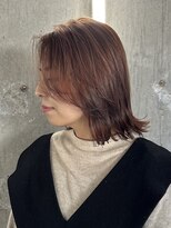 ラック(LUCK)&nbsp;切りっぱなしボブ/エアリーロング/美髪/ピンクブラウン/船橋