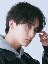 エルマーク 京橋(L-MARK) スパイラルパーマツイストパーマアップバング短髪メッシュ